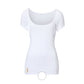 MANJANA® Women V-modern Shirt - integrated underarm sweat protection White