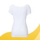 MANJANA® Women V-modern Shirt - integrated underarm sweat protection White